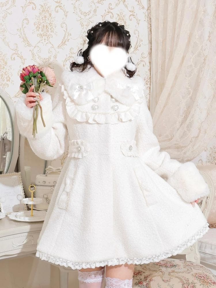 NOEMIE新品さきまるちゃんコラボ♡ヨークフレアコート