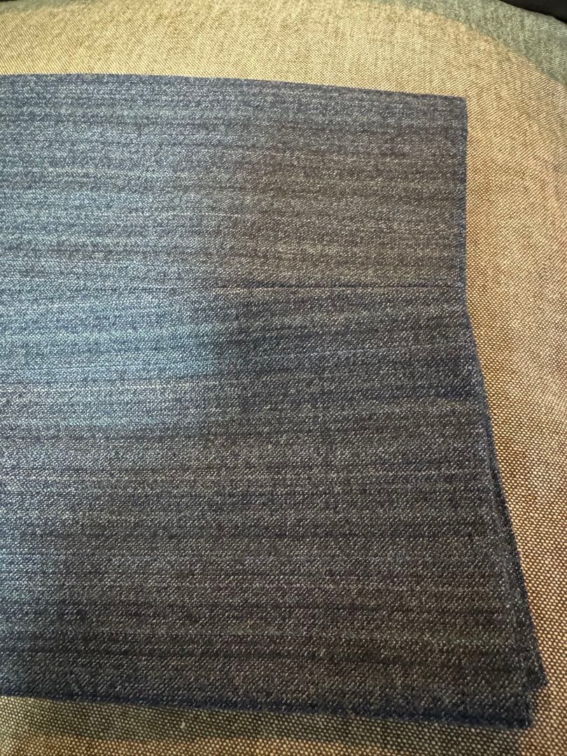 未使用！エトロ ブルーグレーストライプ48
