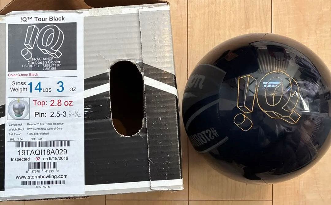 STORM IQ ツアー　ブラック　14ポンド