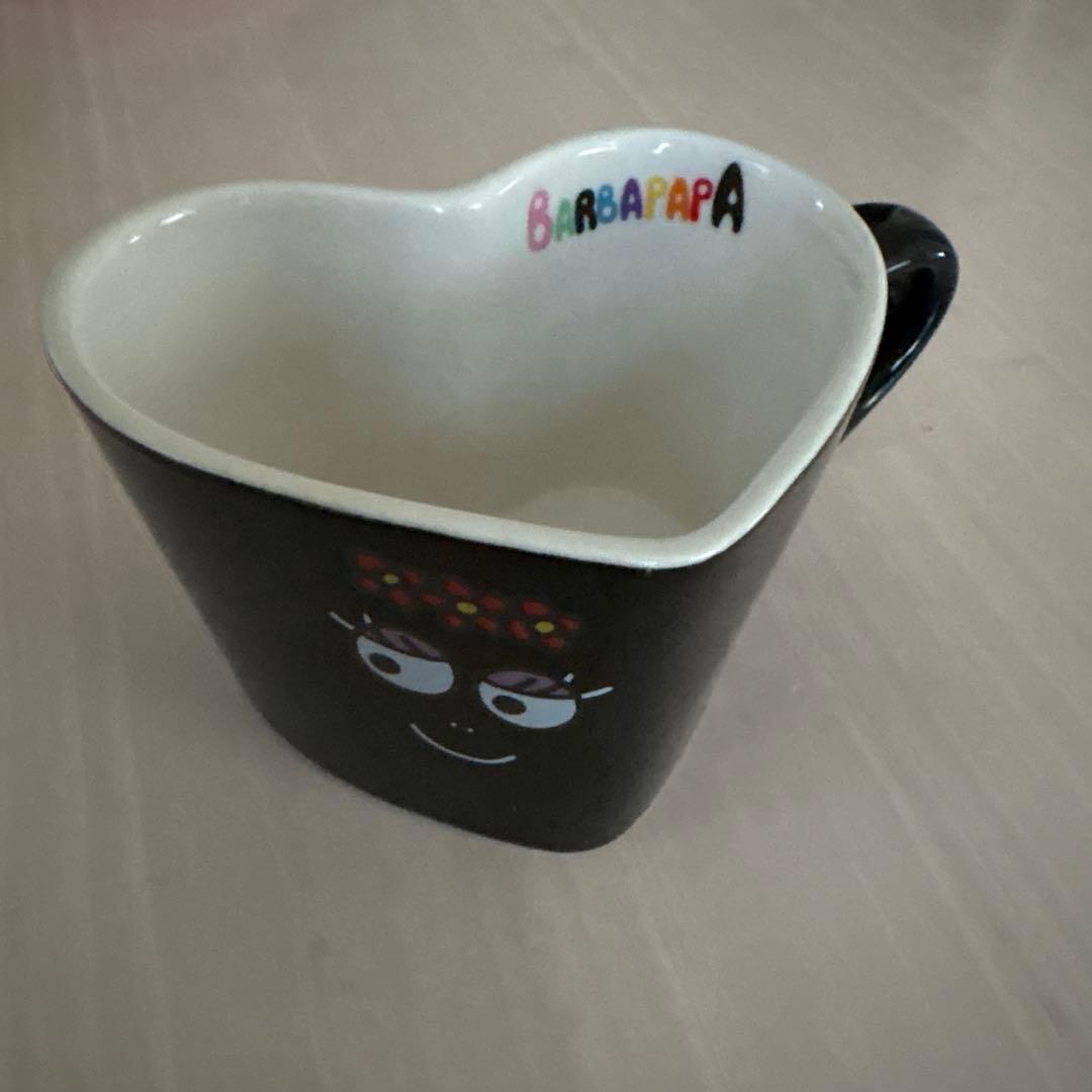 値下げ　新品　未使用　バーバパパ　モーニングセット　皿　カップ　2セット　ハート