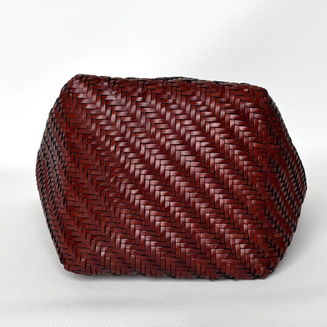 希少✨美品✨ラルフローレン　かごバッグ　トートバッグ　バケツ型　本革