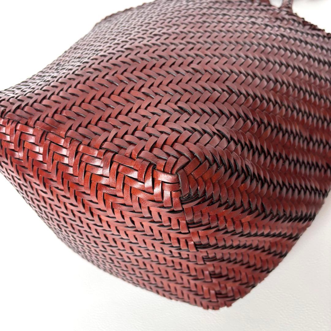 希少✨美品✨ラルフローレン　かごバッグ　トートバッグ　バケツ型　本革