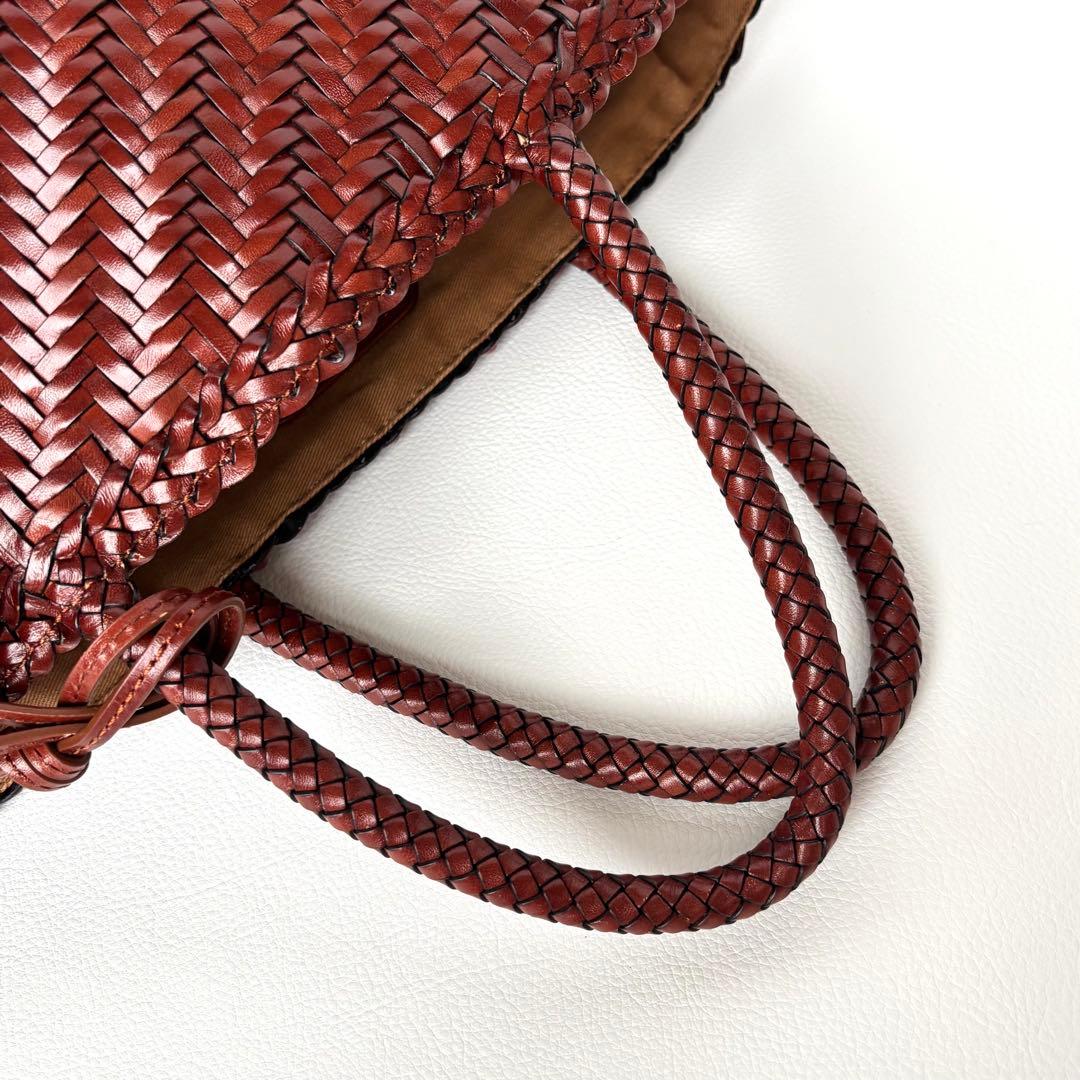 希少✨美品✨ラルフローレン　かごバッグ　トートバッグ　バケツ型　本革