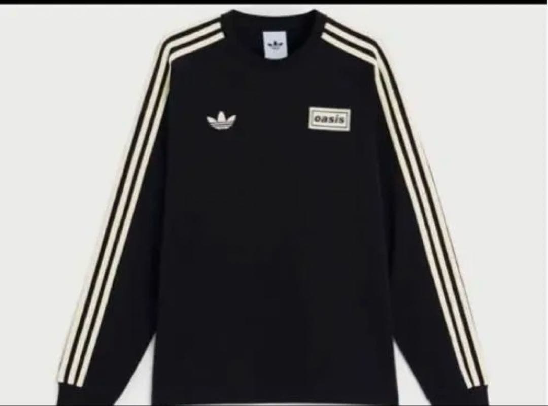 adidas x Oasis ロンT ブラック ロングTシャツ XL