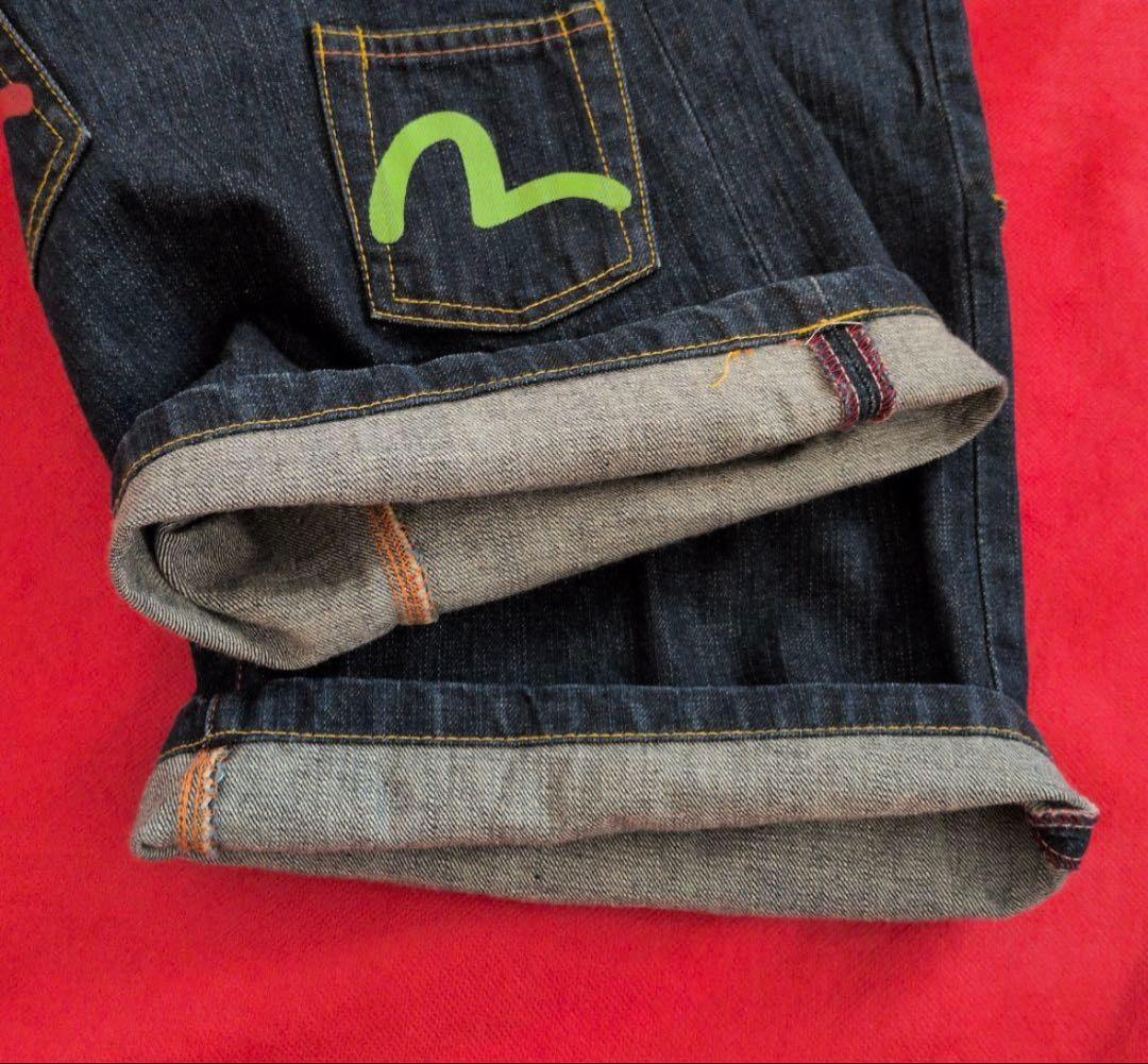 【美品】EVISU メニーポケット✦2001✦ハーフパンツ　34　マルチポケット