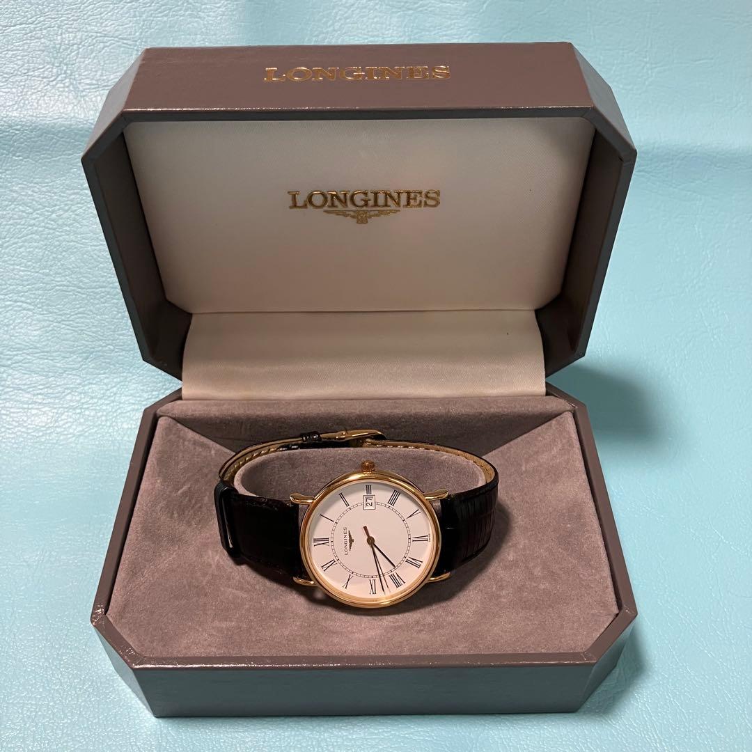 美品　90’ ロンジン　腕時計　メンズ　新品電池　箱　原産地証明書　取説　付き