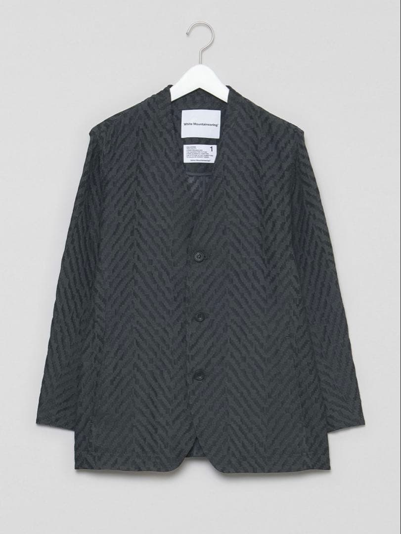 White Mountaineering ノーカラー ジャケット