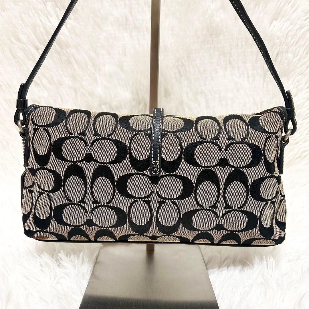 保存袋付属✨COACH アクセサリーポーチ ワンショルダー レザー シグネチャー