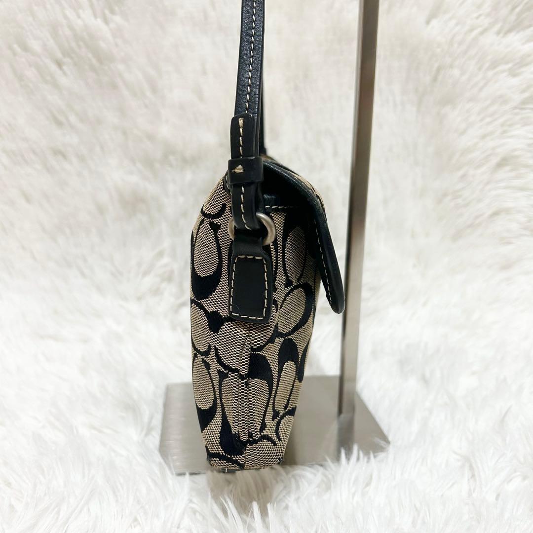 保存袋付属✨COACH アクセサリーポーチ ワンショルダー レザー シグネチャー