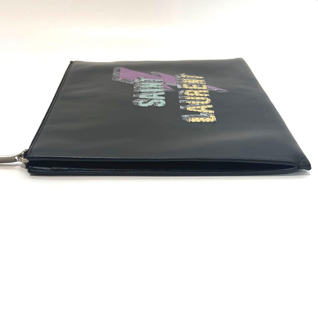 【美品】 サンローランパリ スターパッチ レザー クラッチバッグ 397295