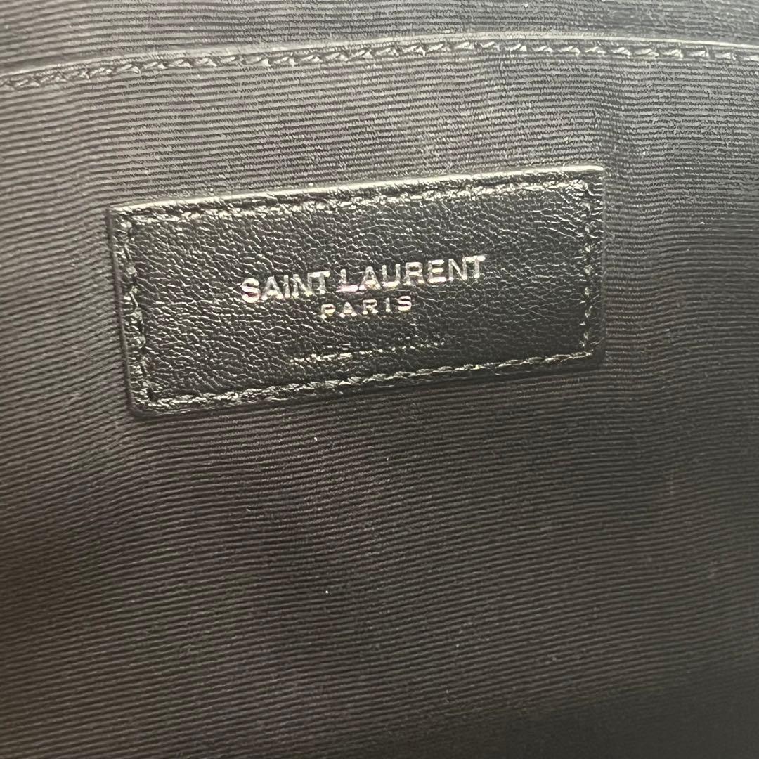 【美品】 サンローランパリ スターパッチ レザー クラッチバッグ 397295