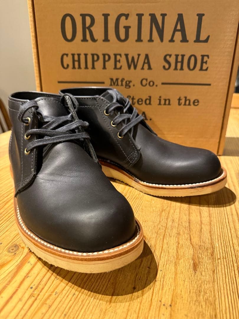 Chippewa 4025 BLK チペワ チャッカブーツ ブラック　US8.5