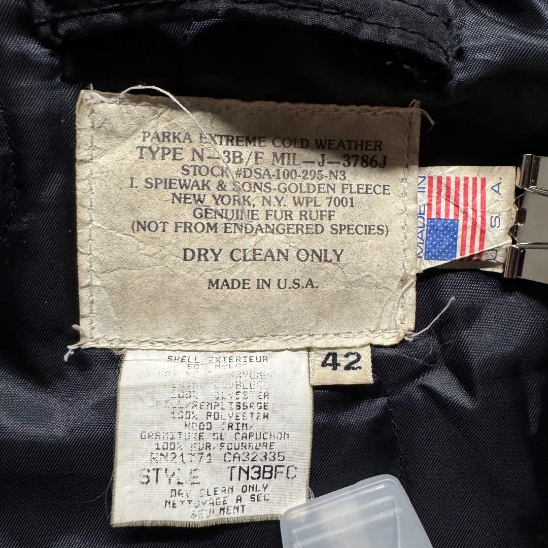 90s spiewak 42 フライトジャケット　n3b USA製　Ideal