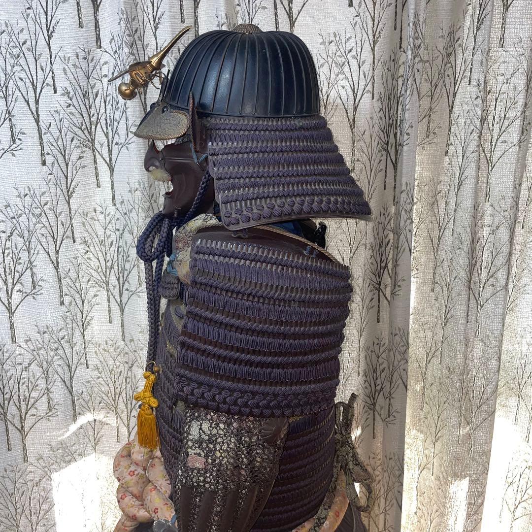 忠*読様 【希少銘品】薩摩住光忍作 甲冑一式 トンボ前立て兜 等身大武者鎧 専用