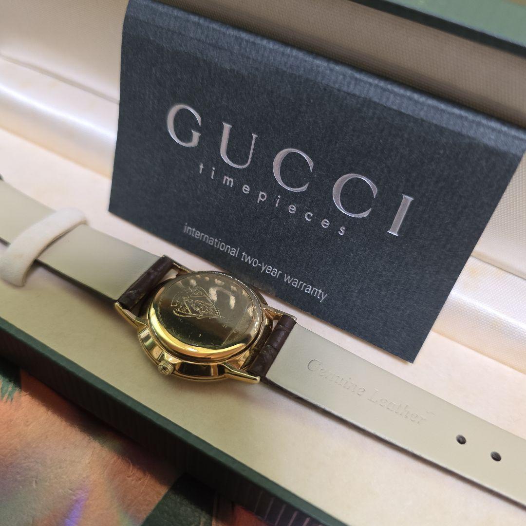 ⭐【超美品レア】グッチ3100.jシェリーライン腕時計(新品電池稼働品)