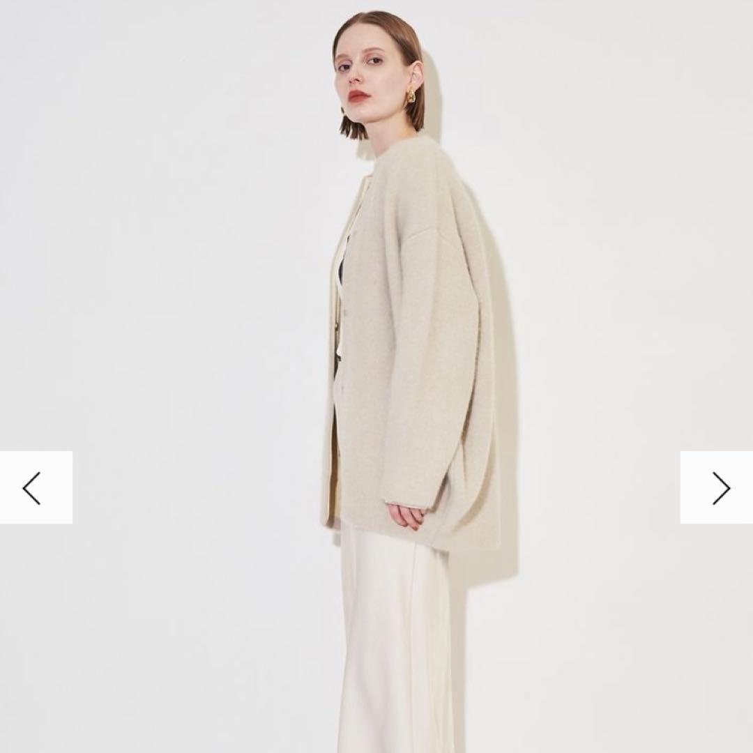 elendeek ウール混紡 ベージュ カーディガン サイズ01