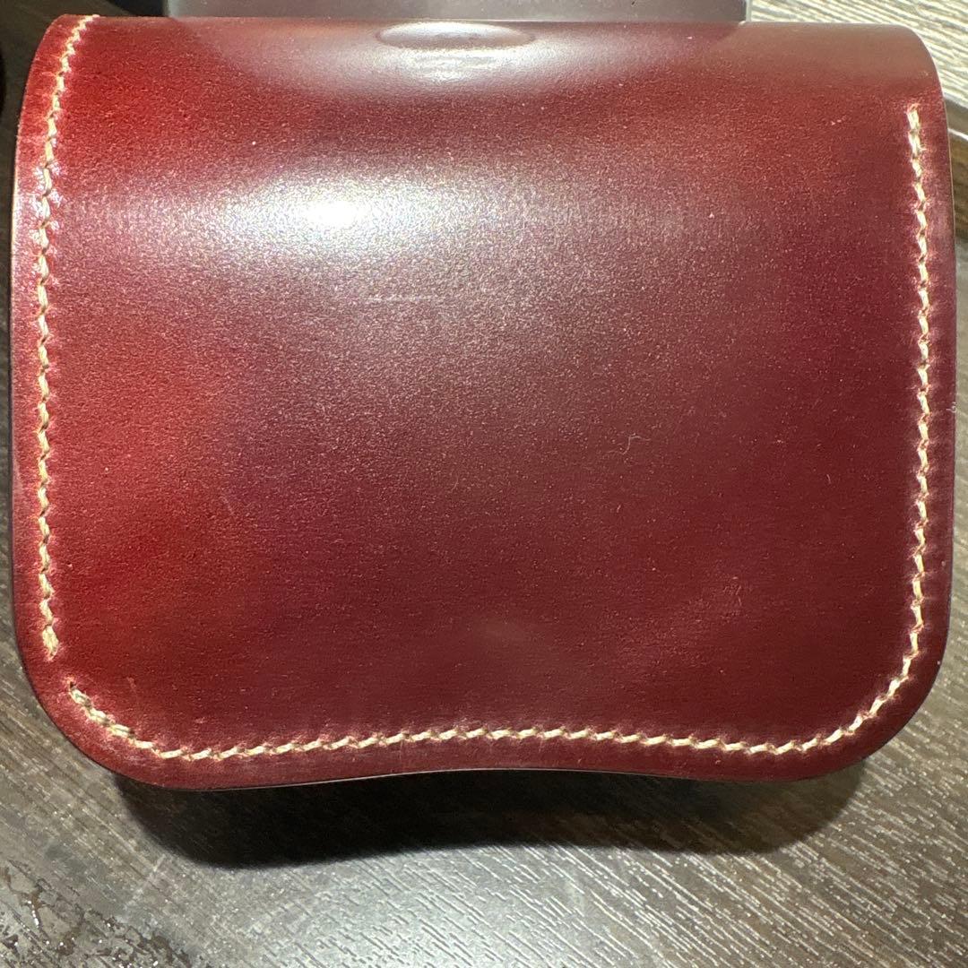 【条件付値下可】フルシェルコードバン（ロカド製）　スパンカー二つ折り財布