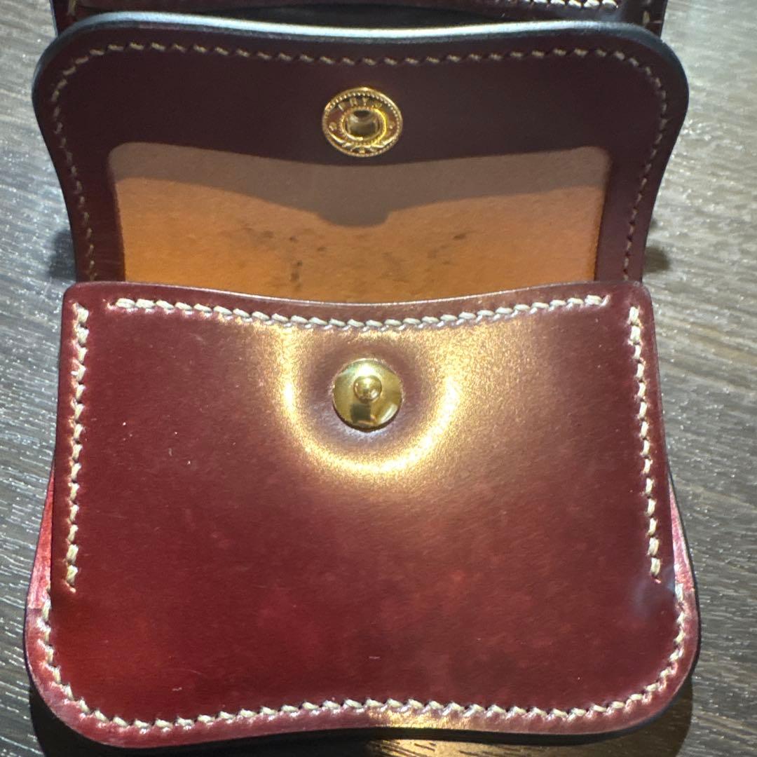 【条件付値下可】フルシェルコードバン（ロカド製）　スパンカー二つ折り財布