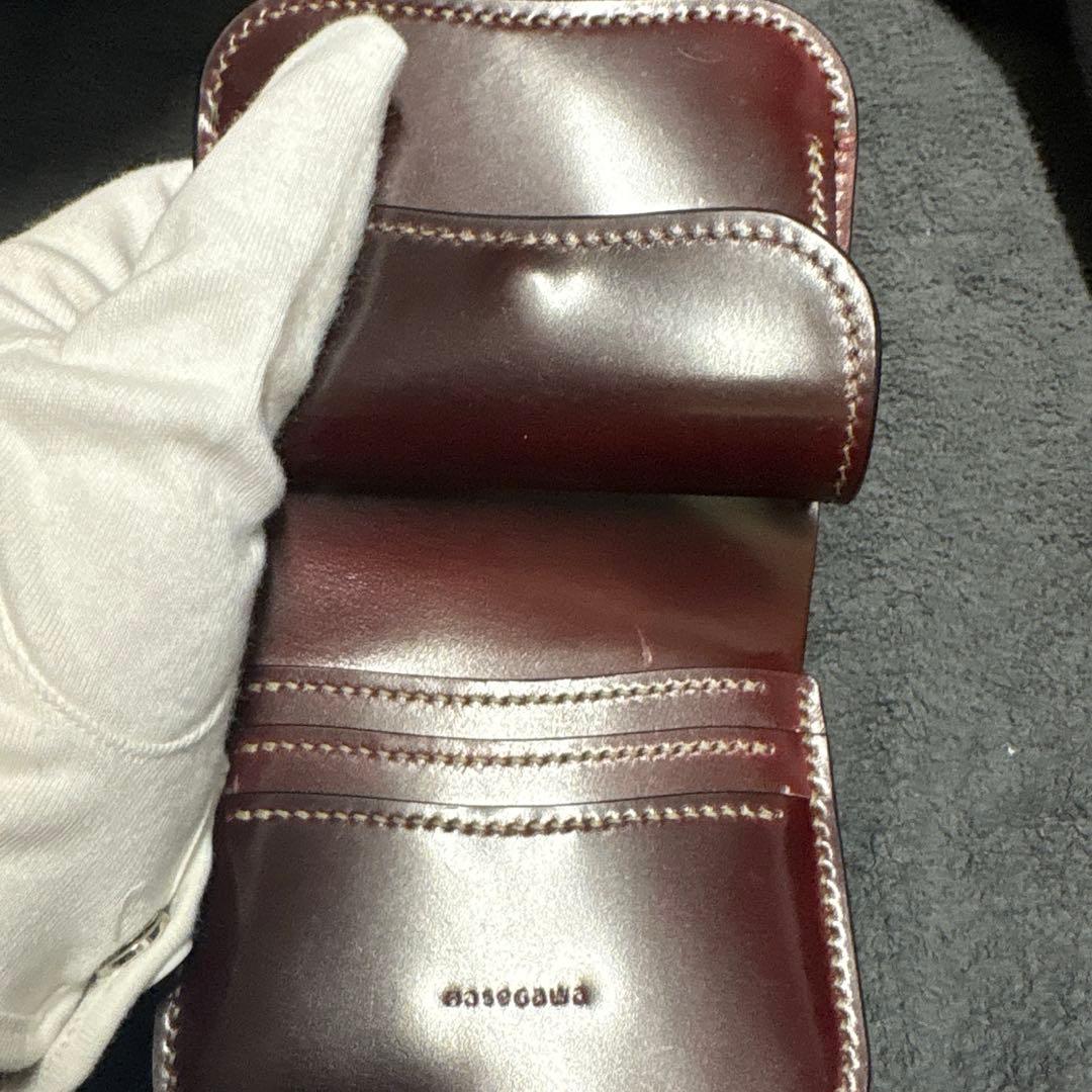 【条件付値下可】フルシェルコードバン（ロカド製）　スパンカー二つ折り財布