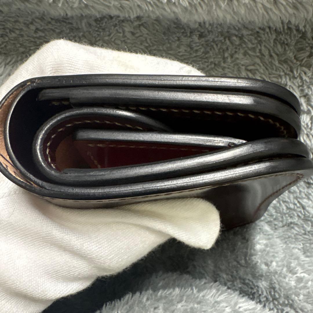 【条件付値下可】フルシェルコードバン（ロカド製）　スパンカー二つ折り財布