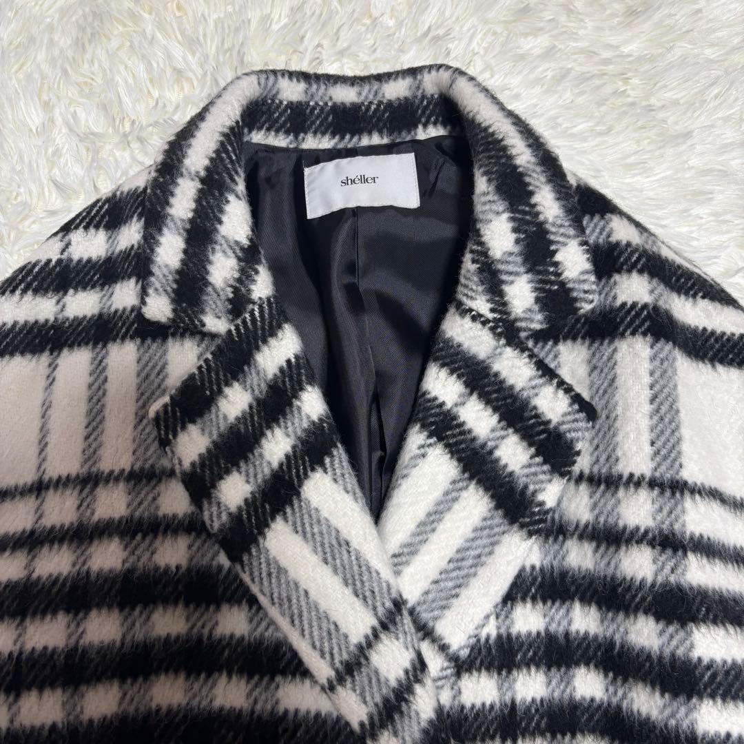 美品 sheller シェリエ コクーンシャギージャケット
