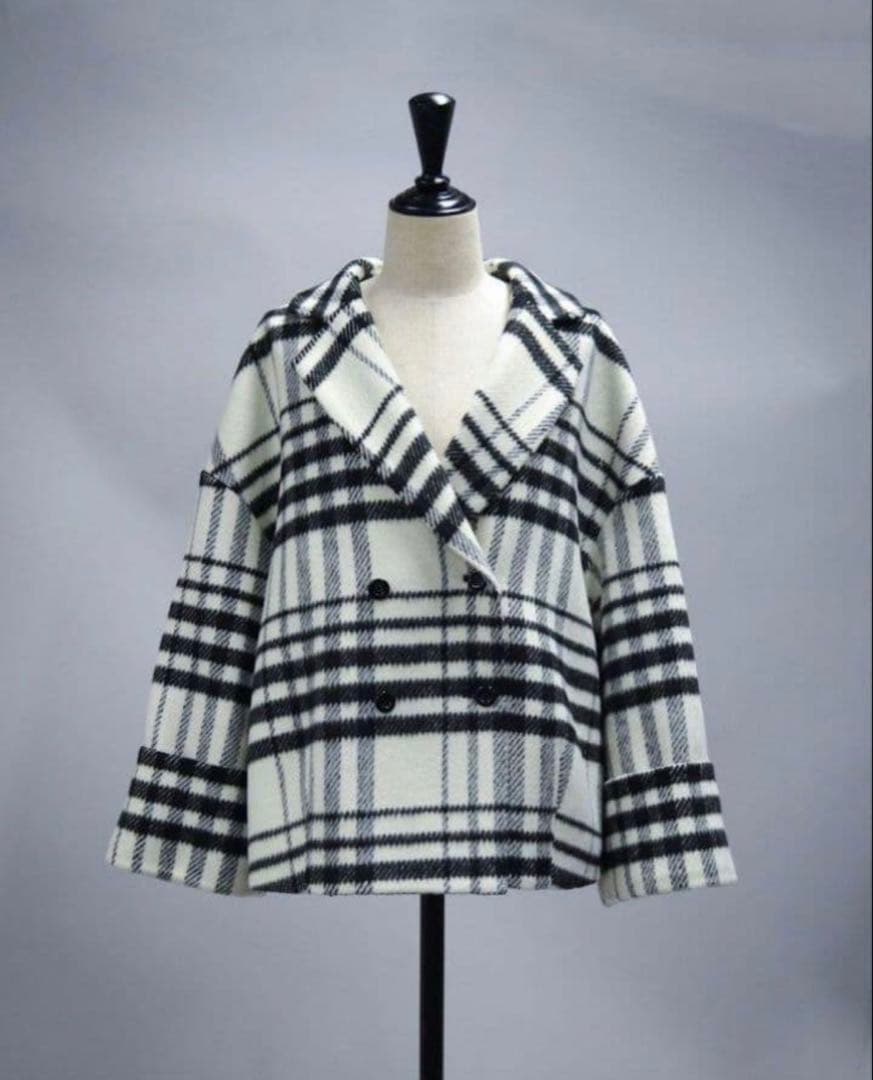 美品 sheller シェリエ コクーンシャギージャケット