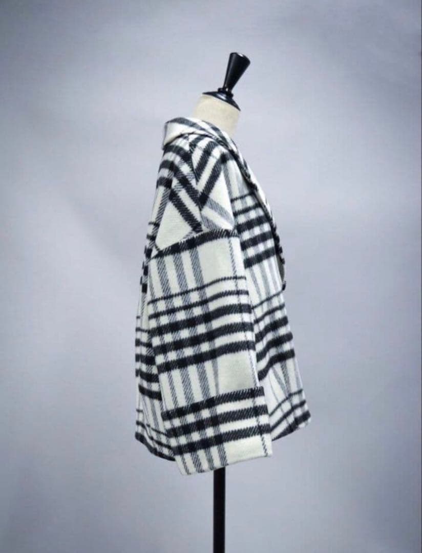 美品 sheller シェリエ コクーンシャギージャケット