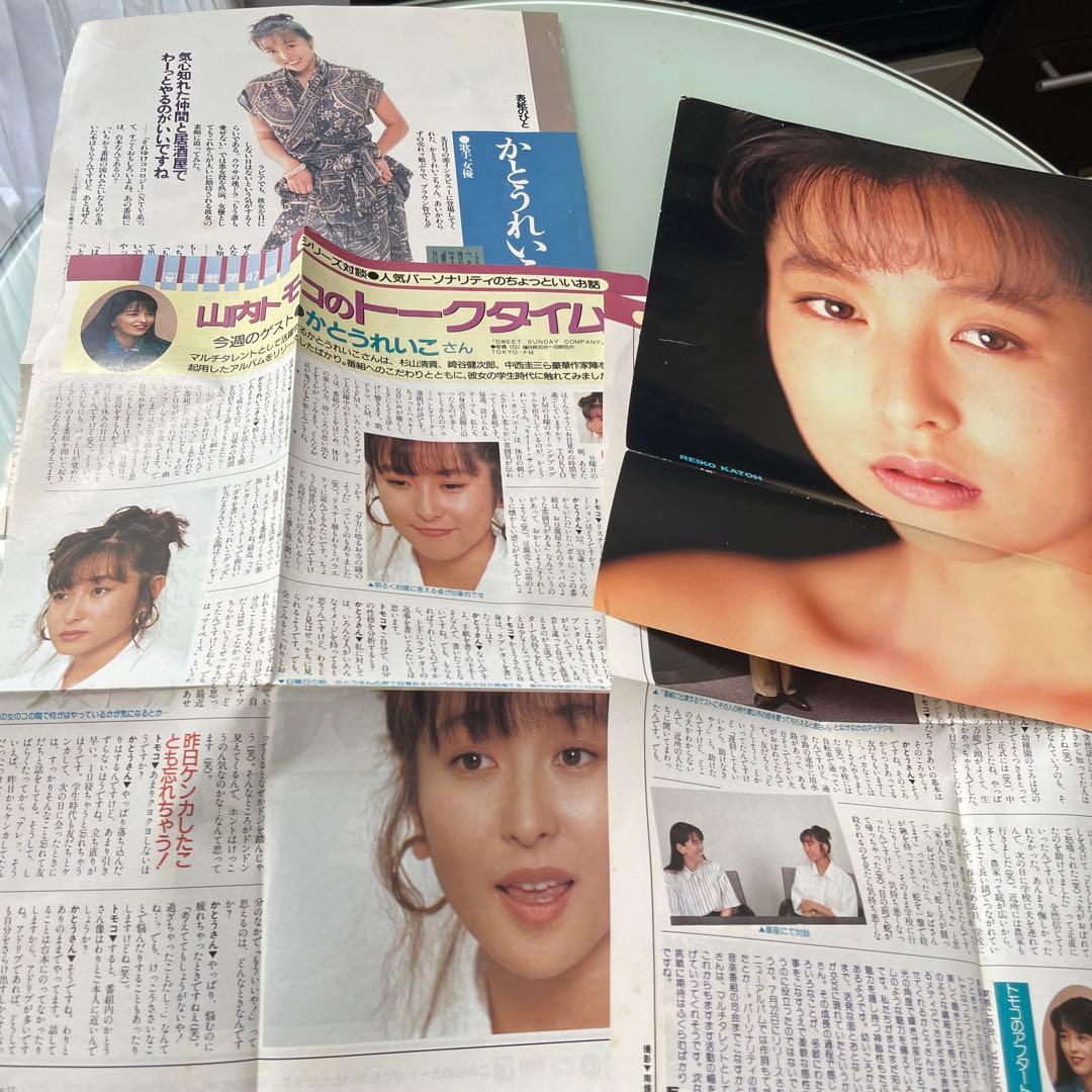 かとうれいこ　ムーンライトサーファー　LD レーザーディスク　切り抜き