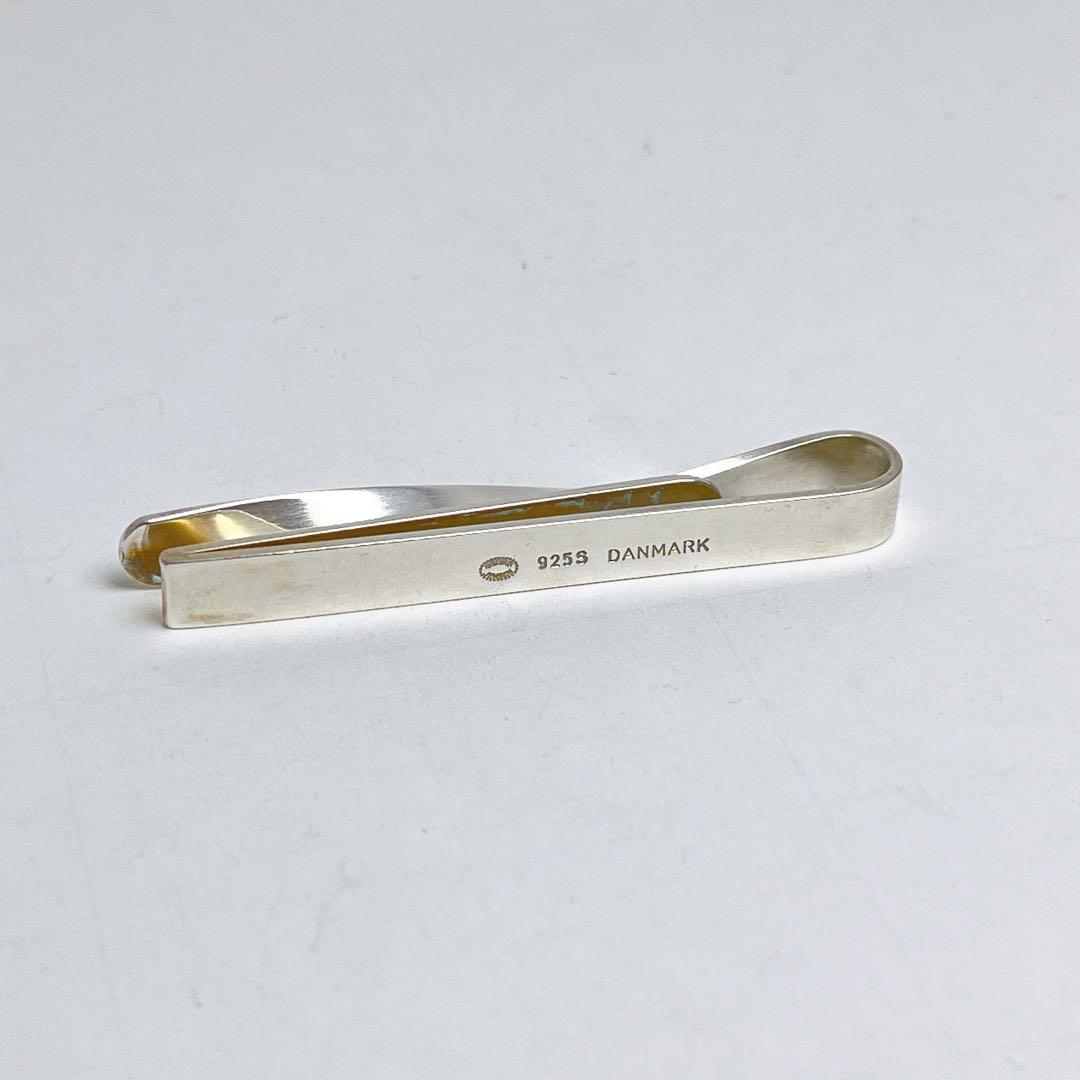 ジョージジェンセン　ツイスト　ネクタイピン　タイバー　925