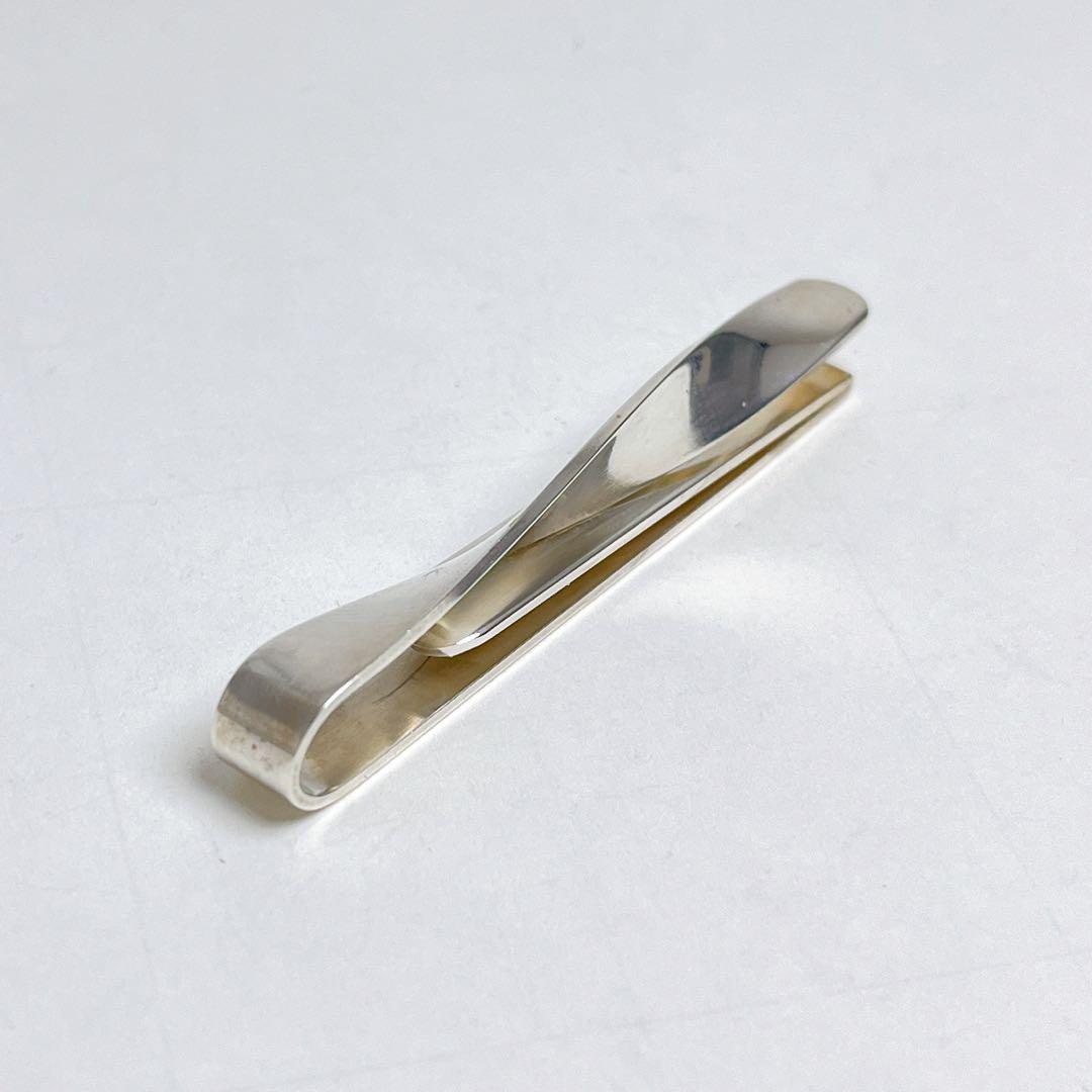 ジョージジェンセン　ツイスト　ネクタイピン　タイバー　925