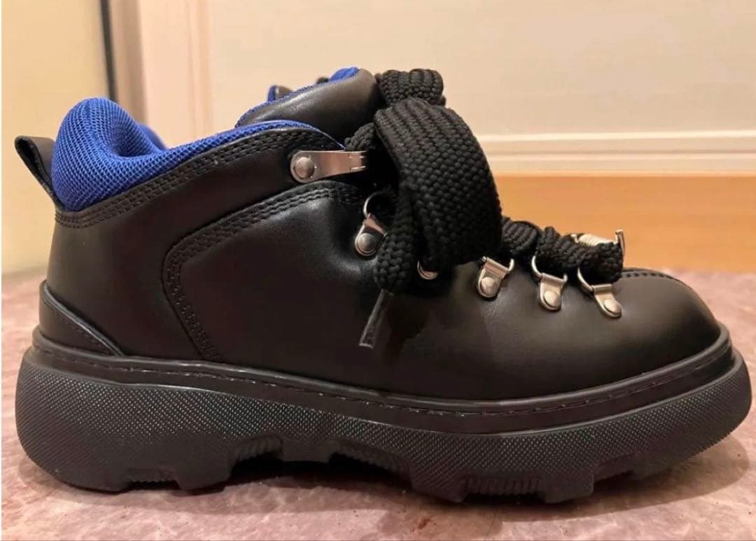 Burberry バーバリー Trek レザーアンクルブーツ ブラック 40