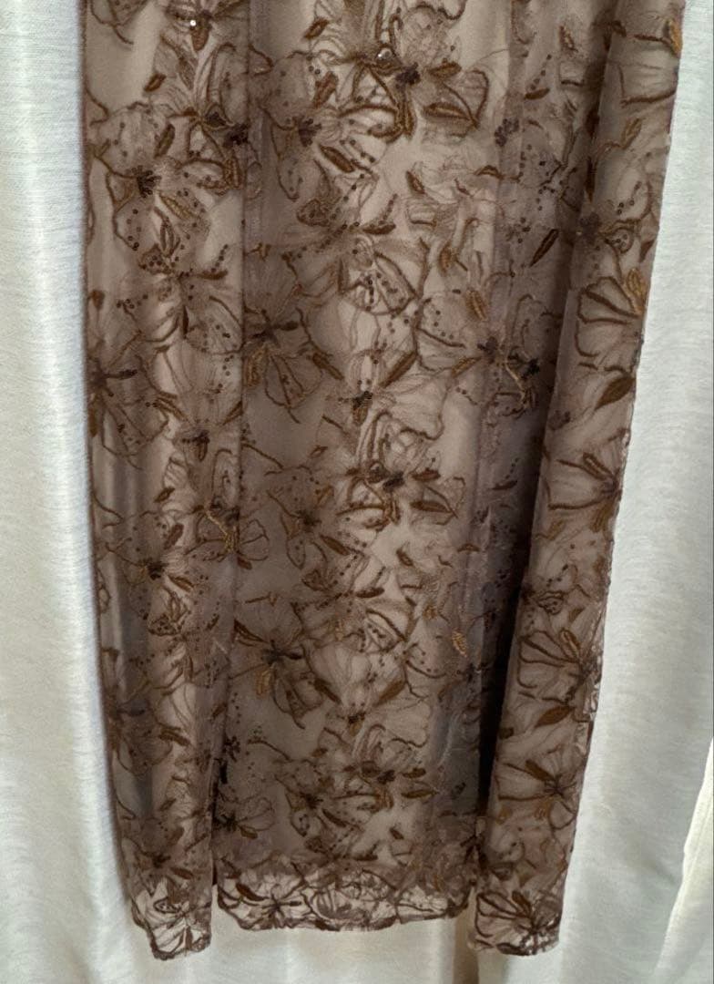 formforma フォルムフォルマ スパンコール刺繍レース ワンピースドレス