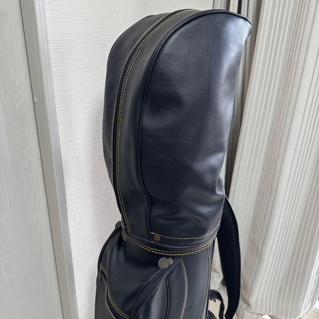 DUNLOP ゴルフバッグ 黒　ゴルフクラブ12本セット付き　ダンロップ　一色