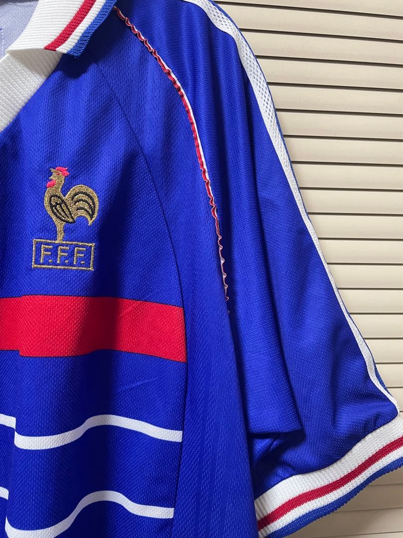 フランス代表ユニフォーム adidas 98年フランスW杯サッカーシャツLサイズ
