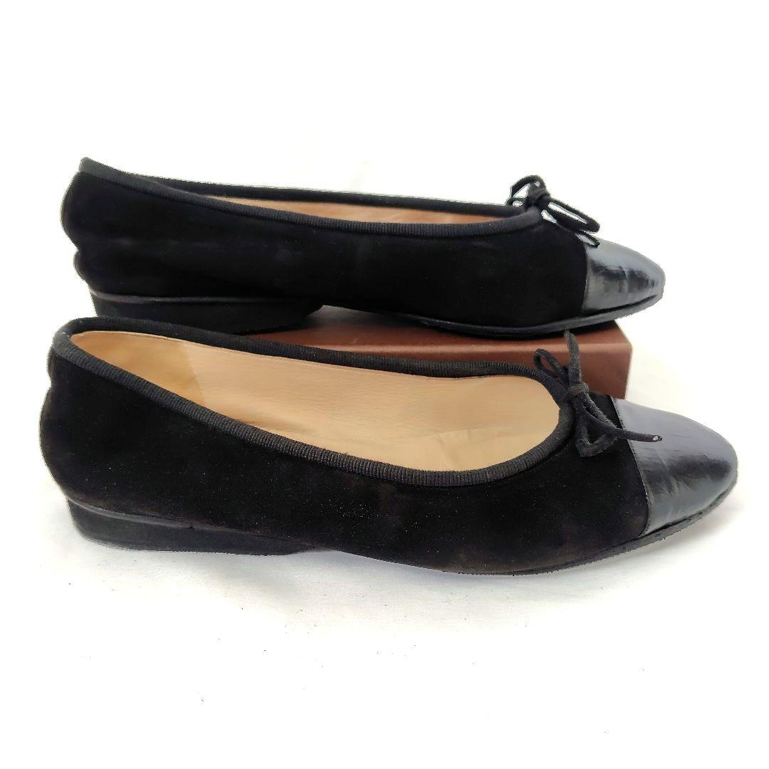 ✨️腕利き職人のリペア済✨️【シャネル】バレリーナ フラットシューズ 黒