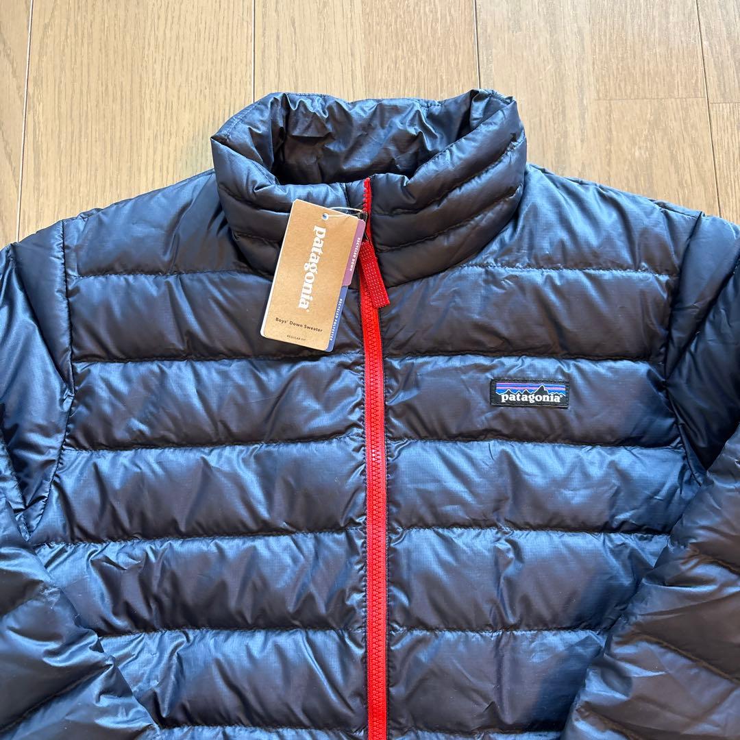 patagonia ボーイズダウンセーター L 150相当　ニューネイビー