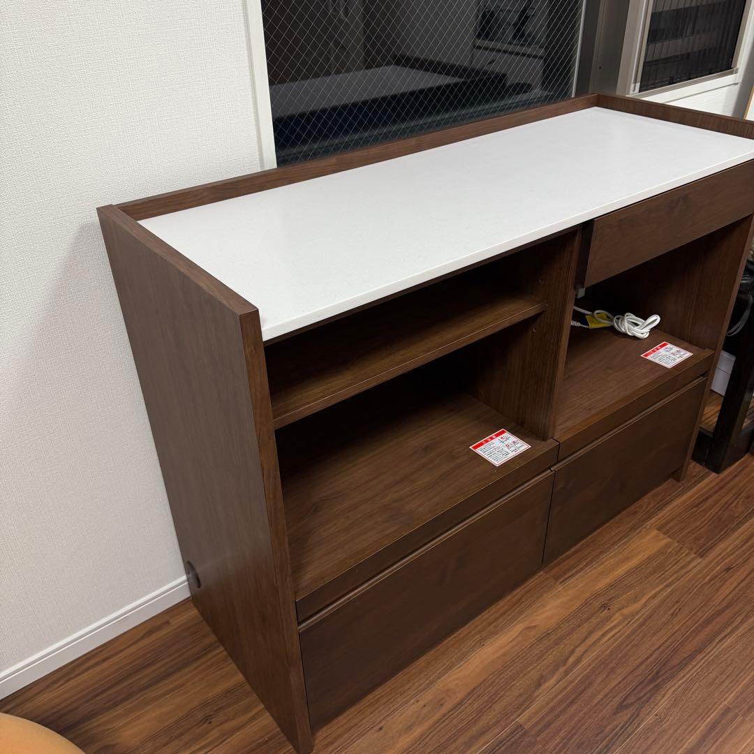 堀田木工 アンアン キッチンカウンター 120cm ウォールナット