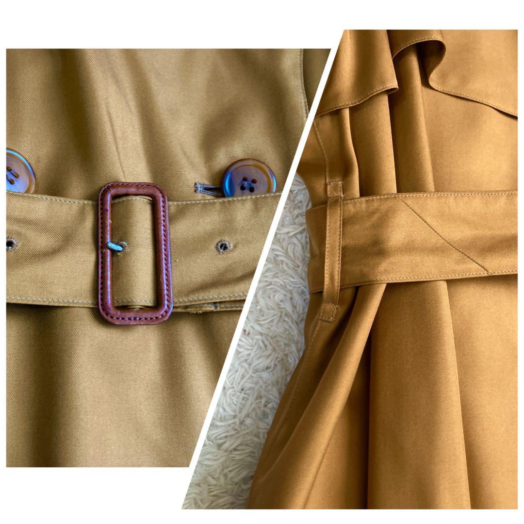 シルク100 %✨金タグ バーバリーズ トレンチコート 中綿 キルティング L