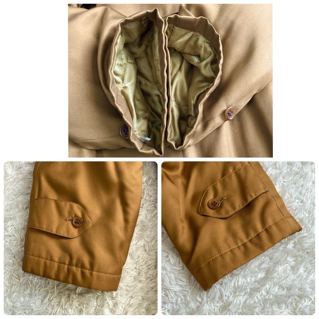 シルク100 %✨金タグ バーバリーズ トレンチコート 中綿 キルティング L