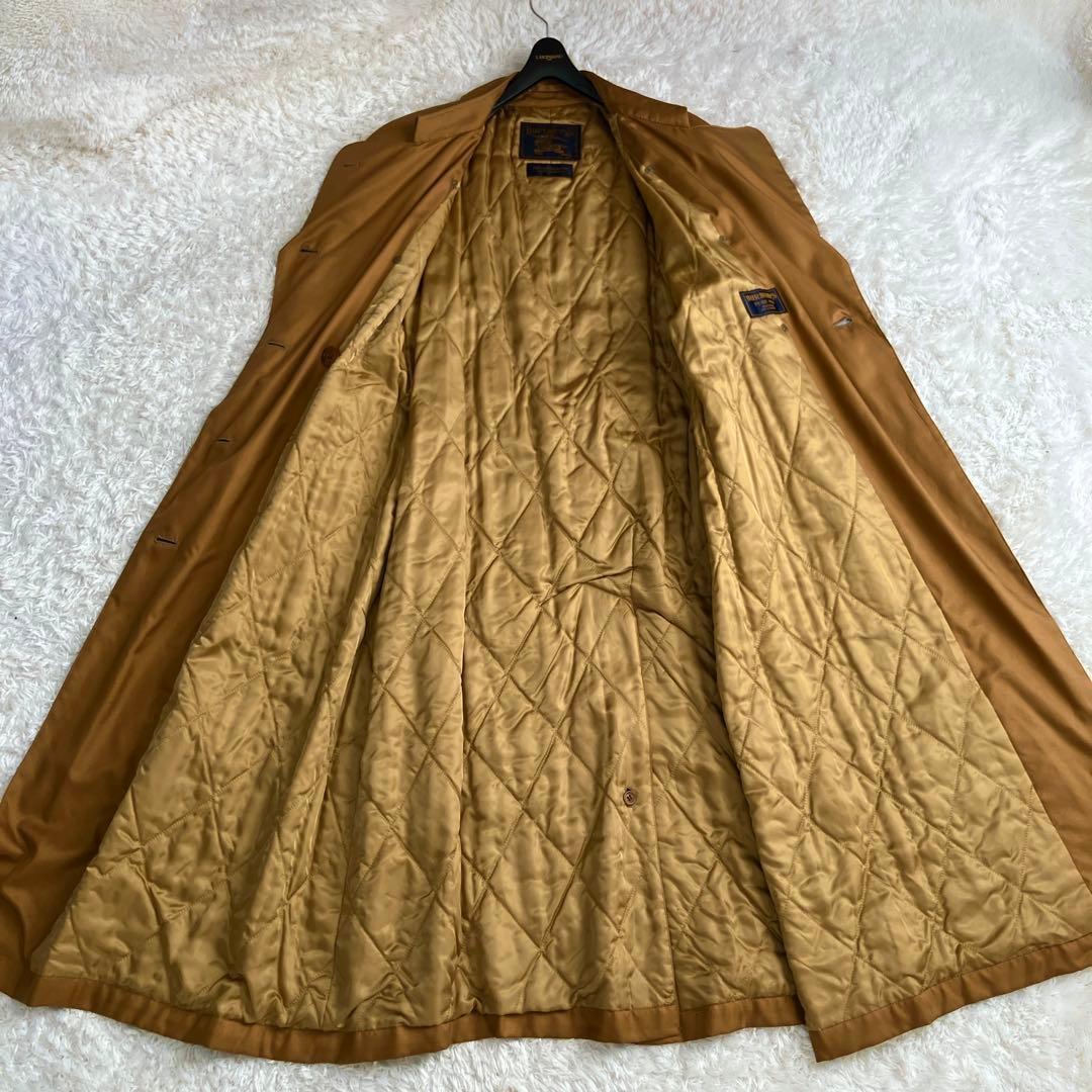 シルク100 %✨金タグ バーバリーズ トレンチコート 中綿 キルティング L