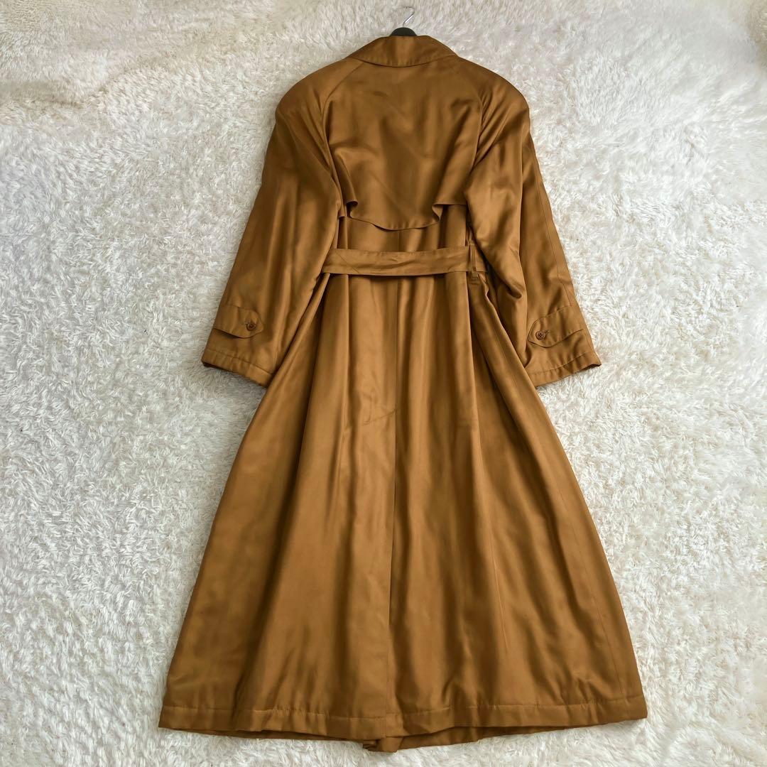シルク100 %✨金タグ バーバリーズ トレンチコート 中綿 キルティング L