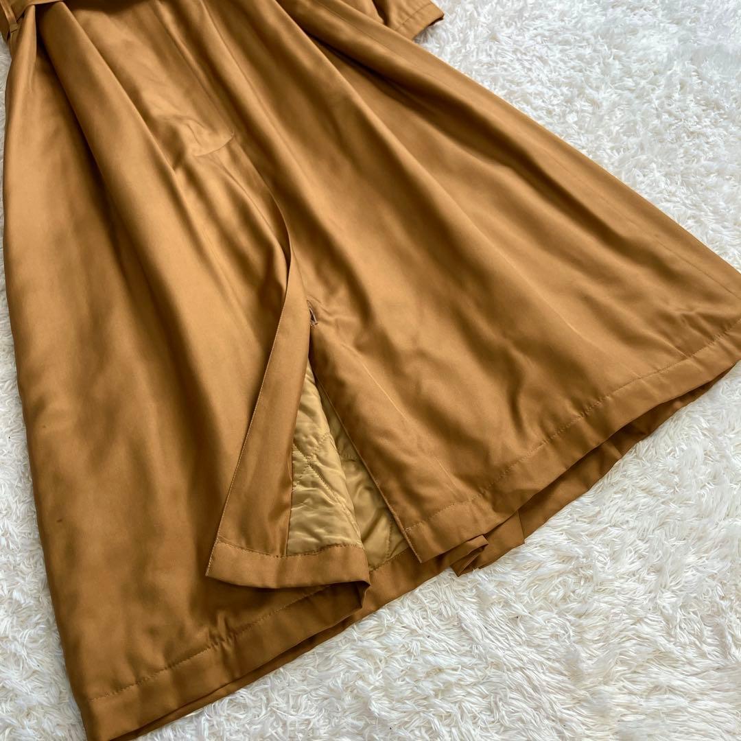 シルク100 %✨金タグ バーバリーズ トレンチコート 中綿 キルティング L