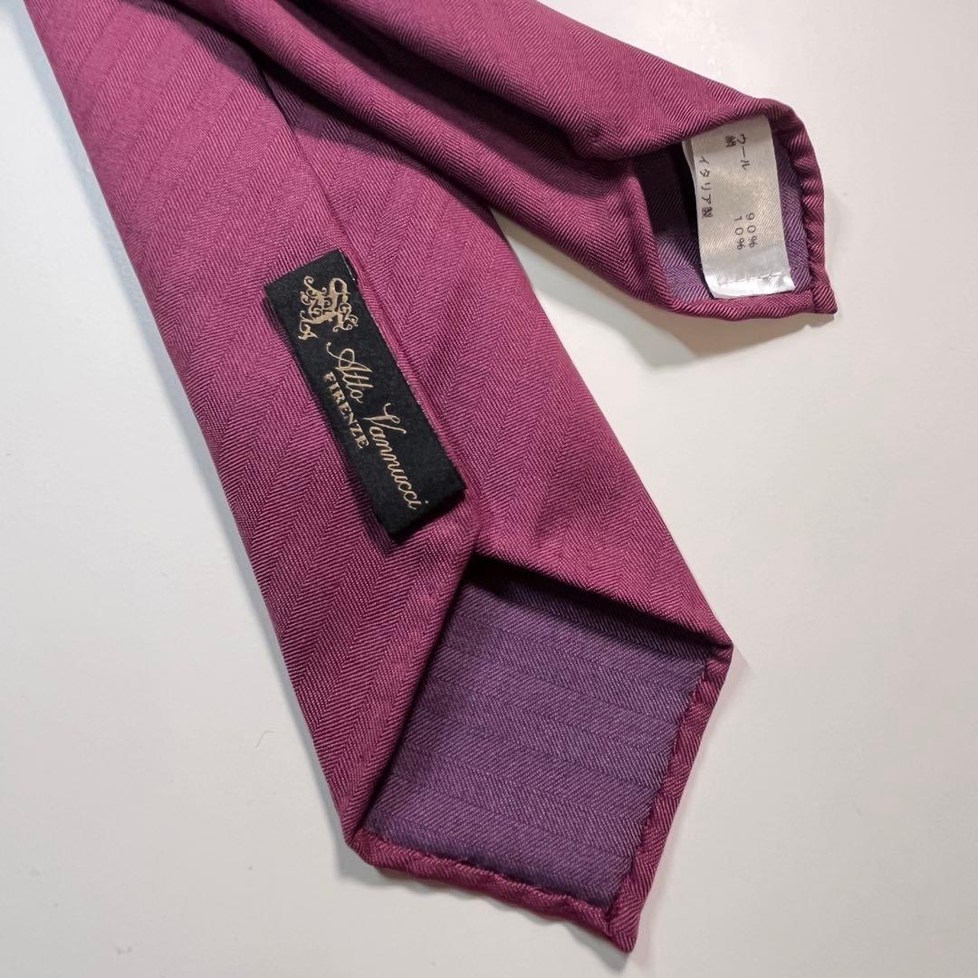 ✨美品✨Atto Vannucci アットヴァンヌッチ　ネクタイ　ヘリンボーン