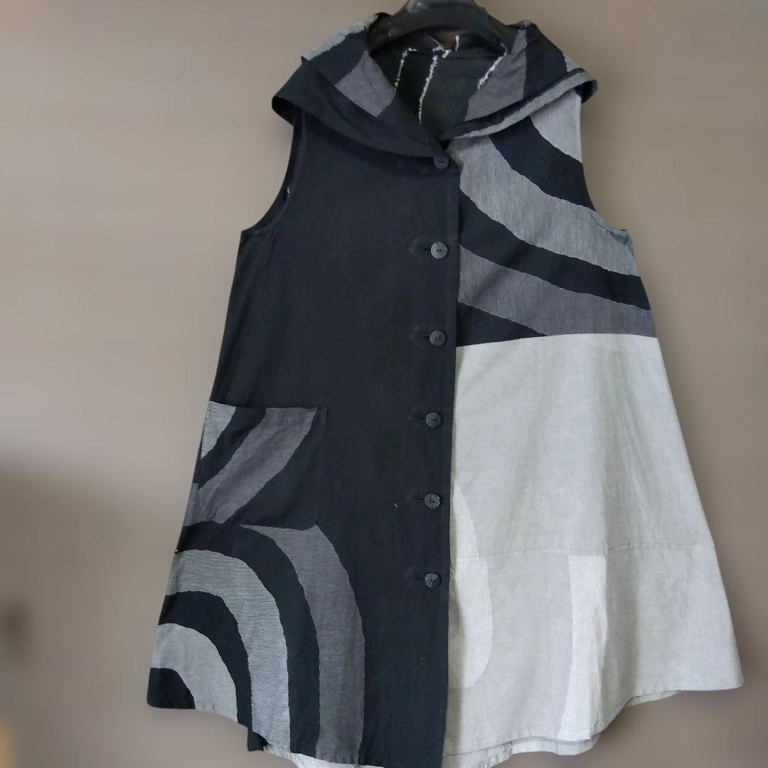 ♥最終大幅お値下げ♥❋慈雨❋センソユニコ❋ノースリーブ 幾何学模様ワンピース