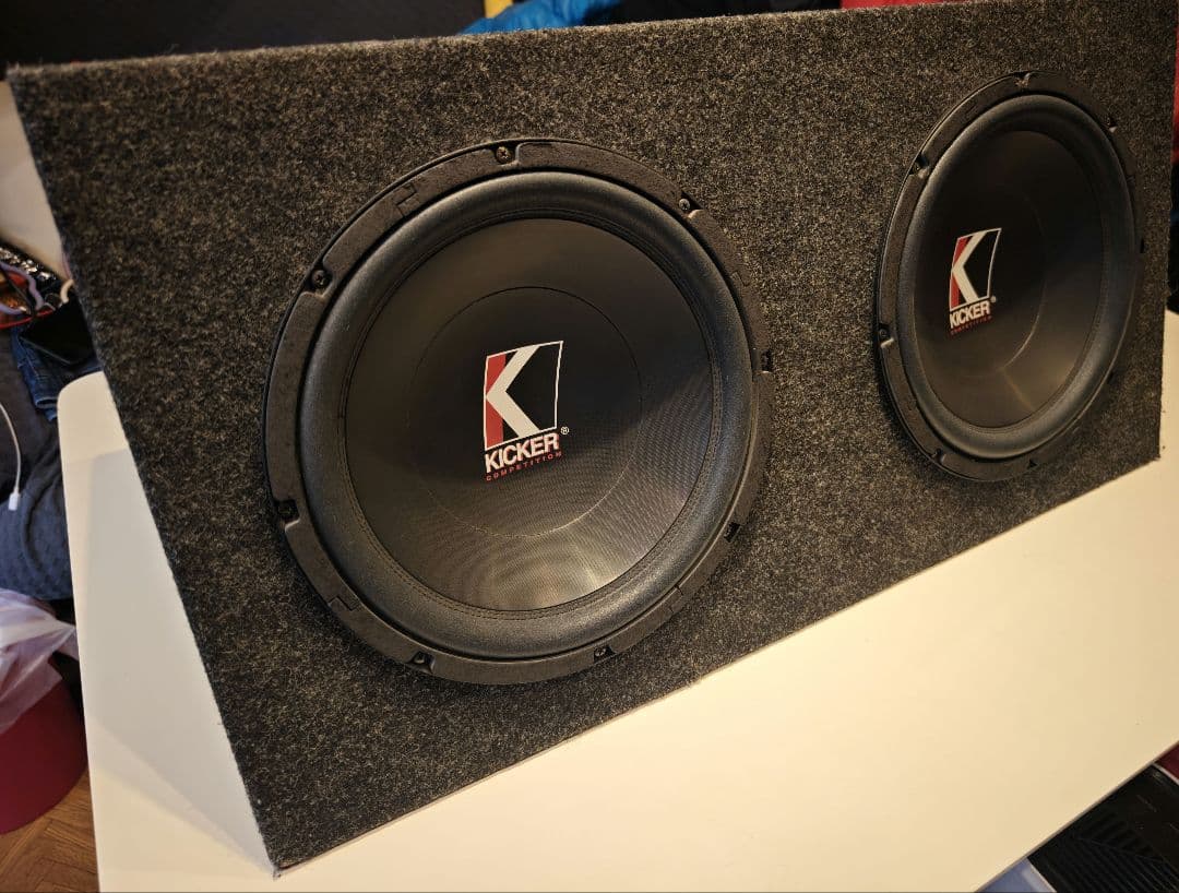 動作確認済 KICKER Competition サブウーファー BOX セット