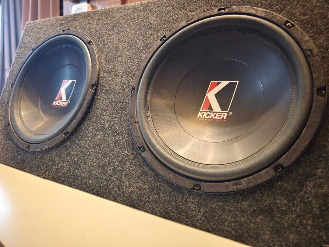 動作確認済 KICKER Competition サブウーファー BOX セット