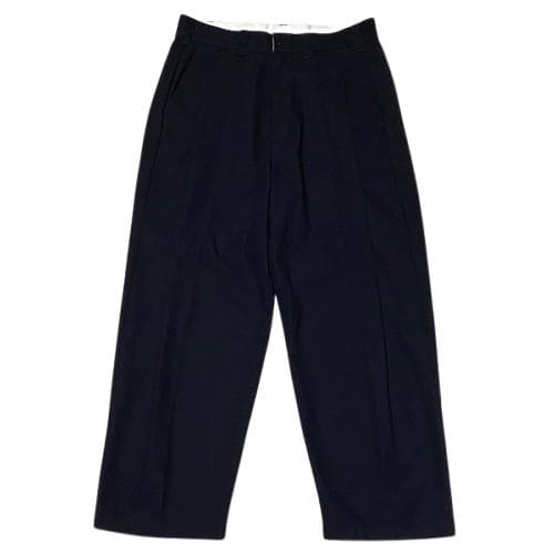 美品 COOTIE RAZA 1 TUCK トラウザーズ ネイビー L ワイド