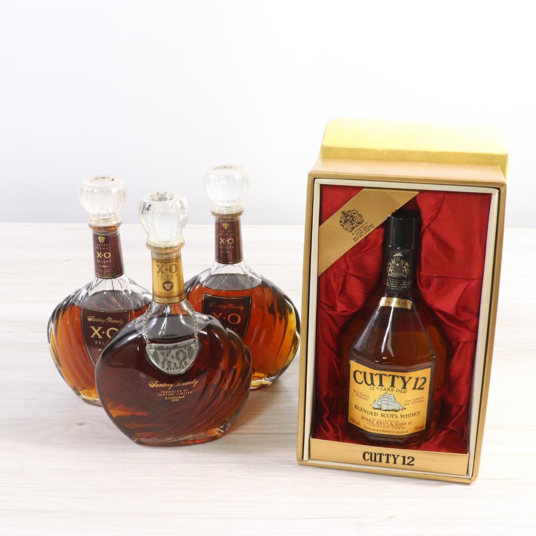 ◆未開栓 4本 サントリー XO スーパーデラックス カティサーク 12年