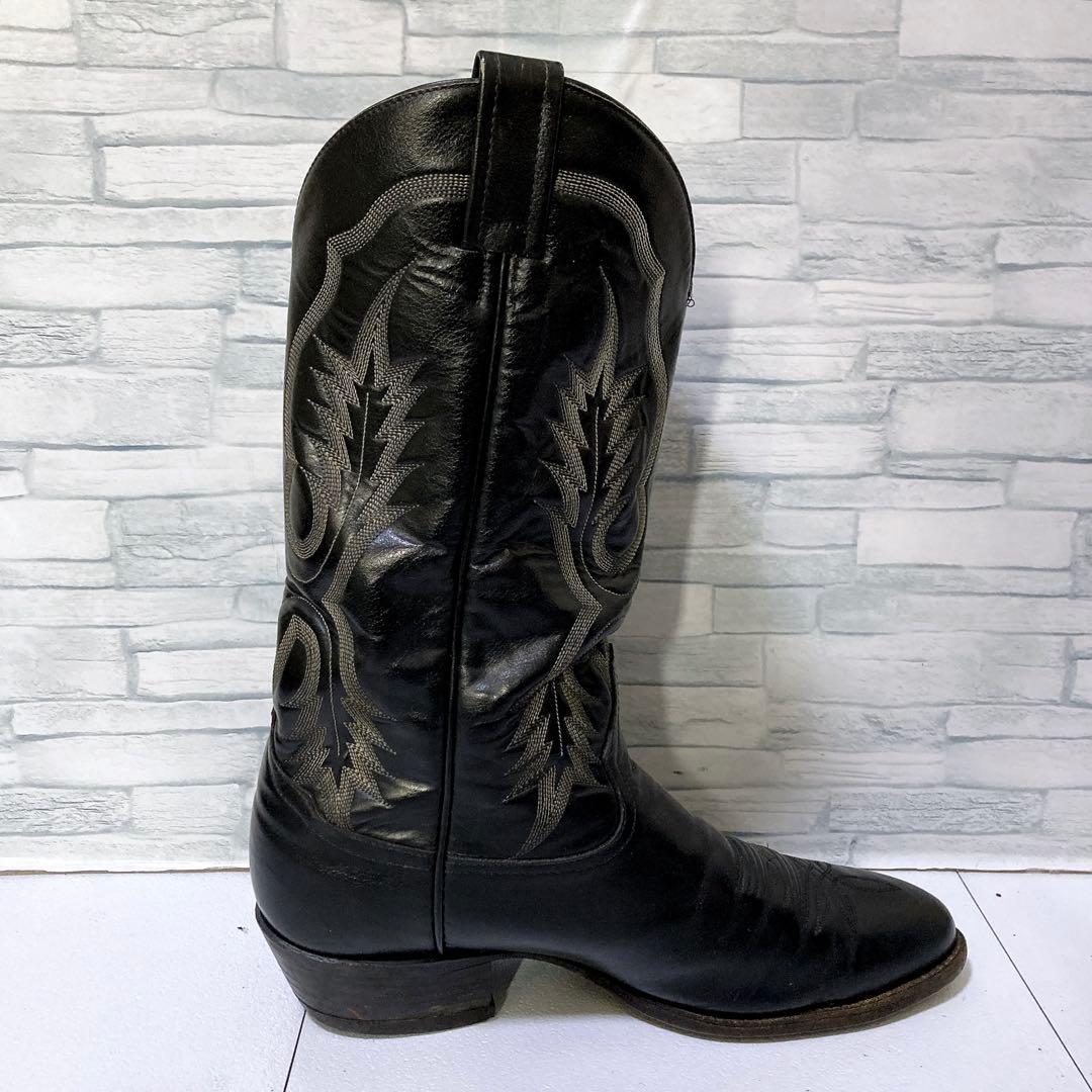 トニーラマ ウエスタンブーツ カウボーイ 10D 本革 USA ブラック 黒