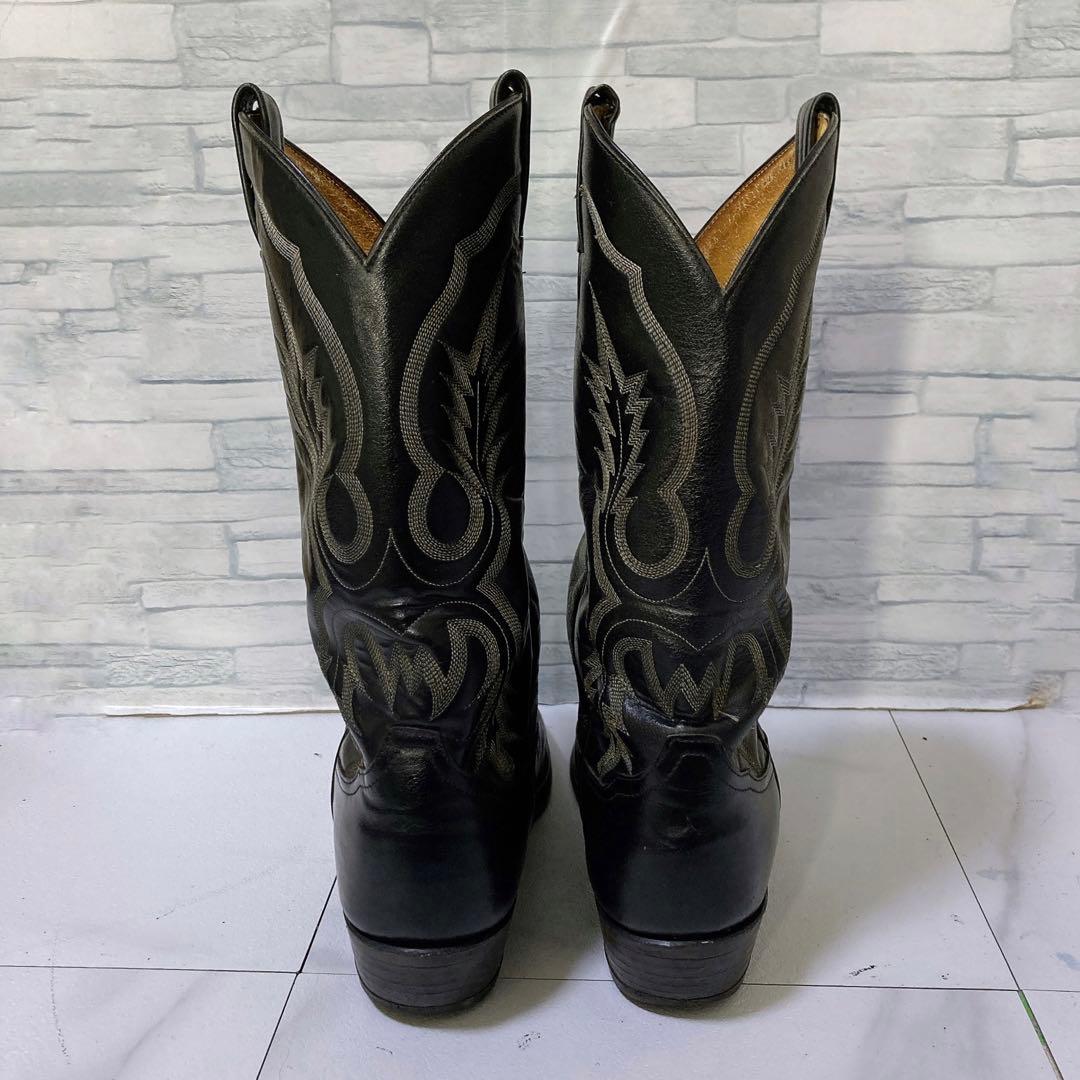 トニーラマ ウエスタンブーツ カウボーイ 10D 本革 USA ブラック 黒